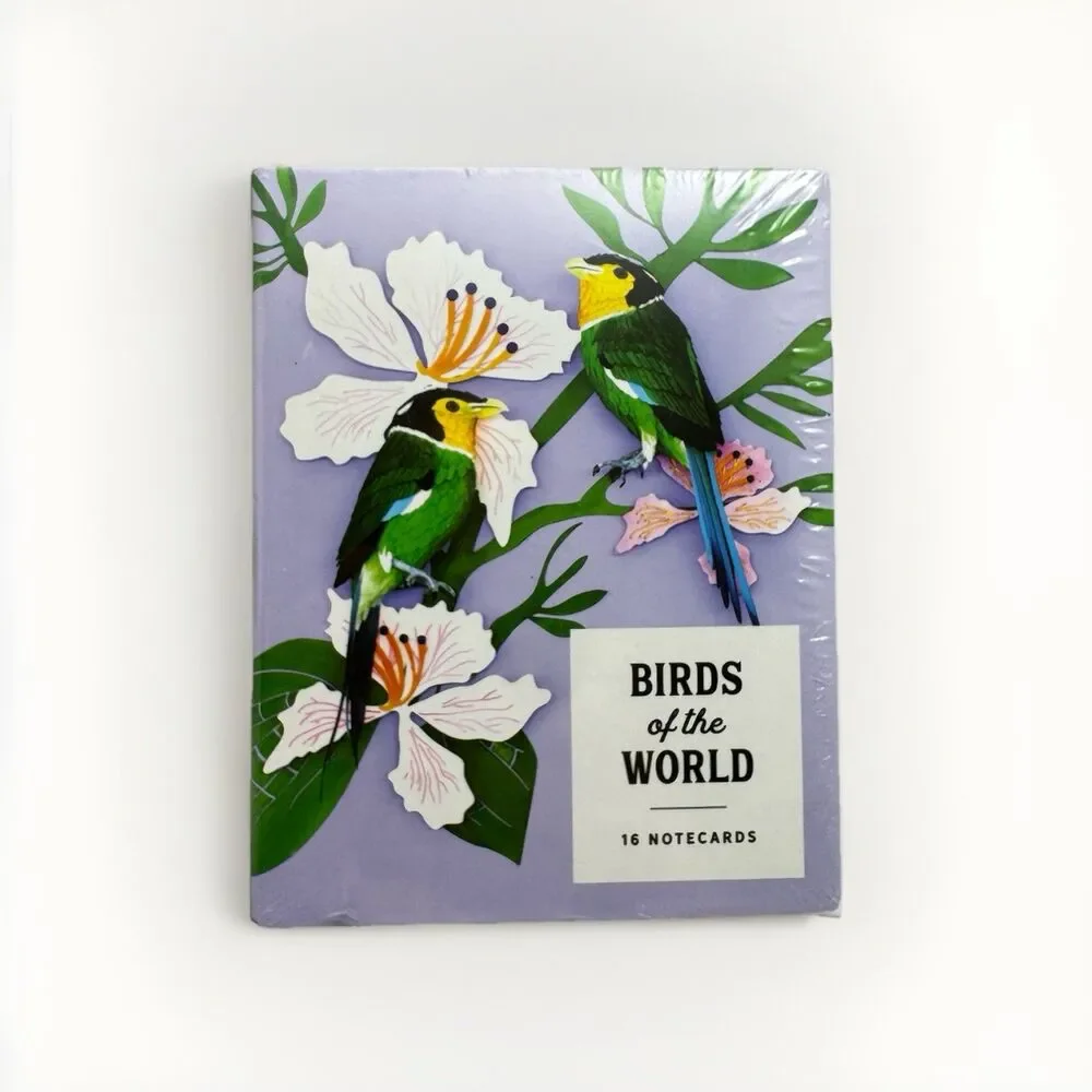 Birds of the World Greeting Card Assortment Stationery Galison Set 16 Notecards
